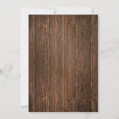 Rustikale Country Lavender Lights-Engagement-Parte Einladung (Rückseite)