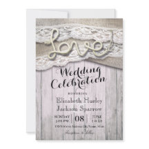 Rustikale Country Liebe Rope Burlap Lace Barding H