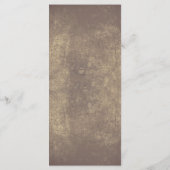 rustikale Country-Saitenleuchten Hochzeitsmenükart Menükarte (Rückseite)