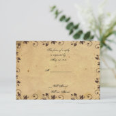 Rustikale Country Stall Beauty Response Card RSVP Karte (Stehend Vorderseite)