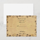 Rustikale Country Stall Beauty Response Card RSVP Karte (Vorne/Hinten)