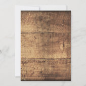 Rustikale Country String Lights Hochzeitseinladung Einladung (Rückseite)