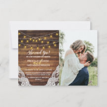 Rustikale Country String Lights Verlobung