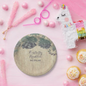 Rustikale Country succules Wraath Wedding Pappteller (Party)