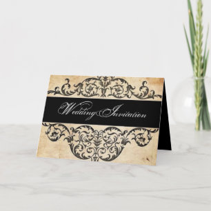 Rustikale Country-Western-Saloon-Hochzeit Einladung
