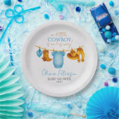 Rustikale Cowboy-Baby-Party-Schalen für Jungen Pappteller (Party)