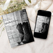 Rustikale Cowboy Boots Country Western Hochzeit Einladung