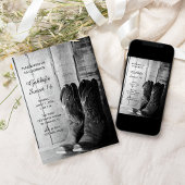 Rustikale Cowboy Boots Sweet 16 Barn Birthday Part Einladung