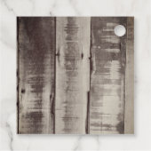 Rustikale Cowboy Boots Western Blumenhochzeit Geschenkanhänger (Rückseite)