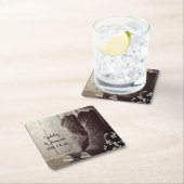 Rustikale Cowboy Boots Western Hochzeit Rechteckiger Pappuntersetzer (Vor Ort)