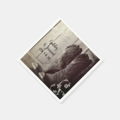 Rustikale Cowboy Boots Western Hochzeit Serviette (Ecke)