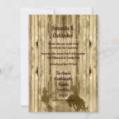 Rustikale Cowboy Hochzeitsreise Foto Einladung (Vorderseite)