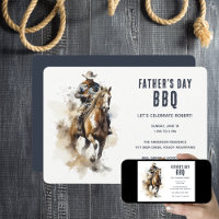 Rustikale Cowboy Horse Country Vatertag GRILLEN