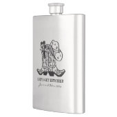 Rustikale Cowboy Trauzeuge Geschenk Bachelor Party Flachmann (Links)