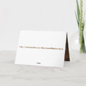 Rustikale Cowboy-Western-Hochzeit Dankeskarte (Rückseite)