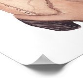 Rustikale Cowboystiefel Aquarelltuchdusche Poster (Ecke)