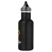 Rustikale Cowboystiefel mit Sonnenblumen Edelstahlflasche (Rechts)