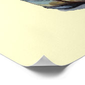 Rustikale Cowboystiefel mit Sonnenblumen Poster (Ecke)