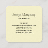 Rustikale Cowboystiefel mit Sonnenblumen Quadratische Visitenkarte (Rückseite)