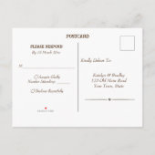 Rustikale Cowboystiefel und Hutsonnenblumen Aquare Ankündigungspostkarte (Rückseite)