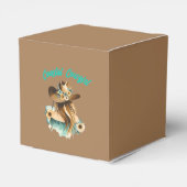 Rustikale Cowgirl Gefallen Box Western Charm Geschenkschachtel (Rückseite)