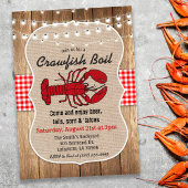 Rustikale Crawfish Boil Einladung