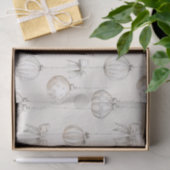 Rustikale Creme-Schneeflocken-Ornamente Weihnachte Seidenpapier (Geschenk)