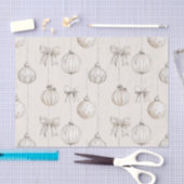 Rustikale Creme-Schneeflocken-Ornamente Weihnachte Seidenpapier (Handwerk)