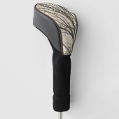 Rustikale, cremefarbene Zweige Golf Headcover (angewinkelt)