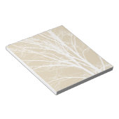 Rustikale, cremefarbene Zweige Notizblock (angewinkelt)