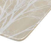 Rustikale, cremefarbene Zweige Schneidebrett (Ecke)