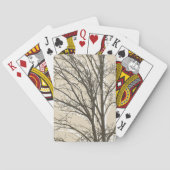 Rustikale, cremefarbene Zweige Spielkarten (Rückseite)