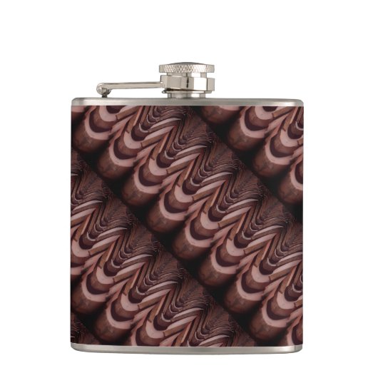 Rustikale Dachziegel mit einzigartiger Perspektive Flachmann (Vorderseite)