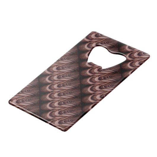 Rustikale Dachziegel mit einzigartiger Perspektive Geldbeutel Flaschenöffner (Rückseite Schrägansicht)