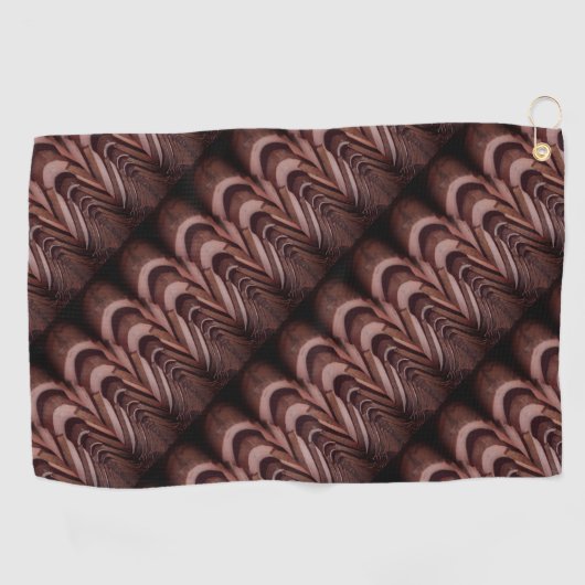 Rustikale Dachziegel mit einzigartiger Perspektive Golfhandtuch (Horizontal)