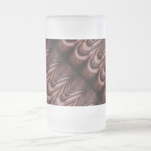 Rustikale Dachziegel mit einzigartiger Perspektive Mattglas Bierglas (Mittel)