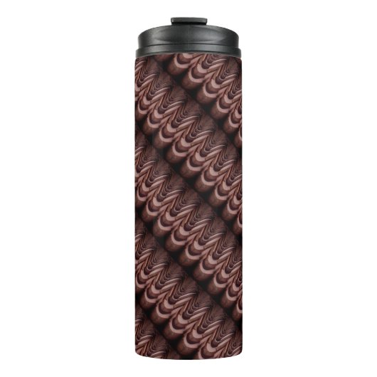Rustikale Dachziegel mit einzigartiger Perspektive Thermosbecher (Vorderseite)