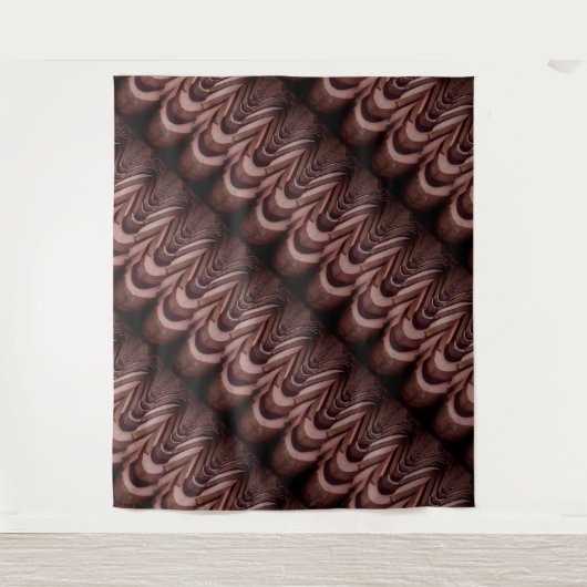 Rustikale Dachziegel mit einzigartiger Perspektive Wandteppich (Vorderseite)