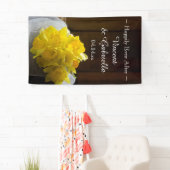 Rustikale Daffodien und die Hochzeit von Stallholz Banner (Insitu)