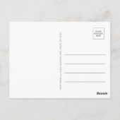 Rustikale Daffodien und Wildblumen Vielen Dank Postkarte (Rückseite)