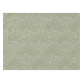 Rustikale Daisies auf Sage Green, botanischer Luxu Tischdecke (Vorderseite (Horizontal))