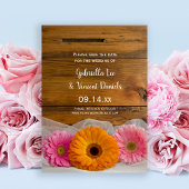 Rustikale Daisy Trio Barn Wedding retten das Datum Save The Date