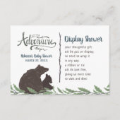 Rustikale Damendusche ohne Geschenkwrap Begleitkarte (Vorderseite)