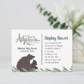 Rustikale Damendusche ohne Geschenkwrap Begleitkarte (Stehend Vorderseite)