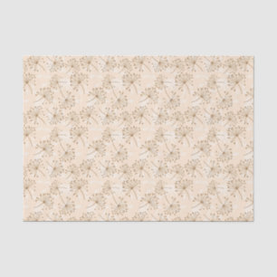 Rustikale Dandelion Blume Vintages Muster Seidenpapier