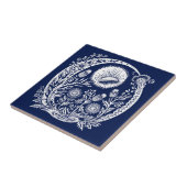 Rustikale Dandelion Moon Keramik Fliese (Seite)