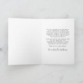 Rustikale Danke-Hochzeit am Bergsee Dankeskarte (Innenseite)