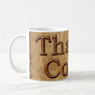 Rustikale DANKE-Sagt-Coach-Geschenke-Tassen Kaffeetasse