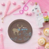 Rustikale Deer Baby-Dusche Pappteller (Party)