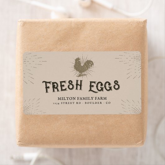 Rustikale Dekorationsschrift für Eierkarton (Insitu)